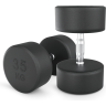Гантель круглая UNIX FIT PRO обрезиненная 35 кг DBRND35PBKx2