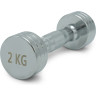 Гантель UNIX FIT PRO круглая хромированная 2 кг DBRND2PCE